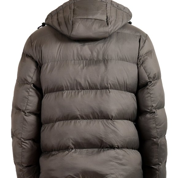 Hugo Boss Men's "Cynos" Gray Hooded Parka Jacket - Picture 4 of 9